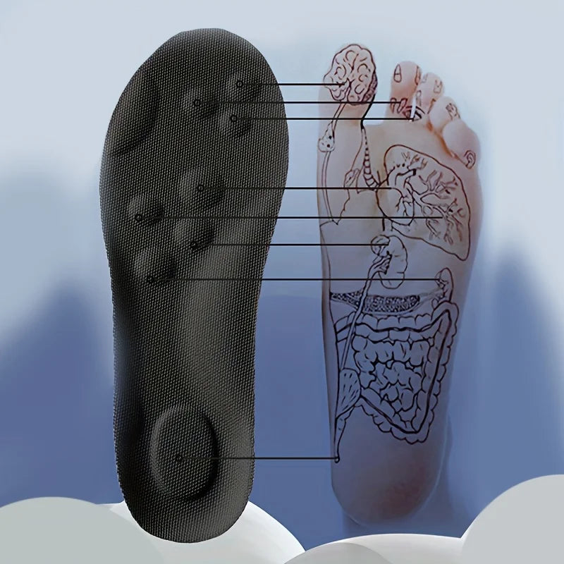 104 - 1Pair/2Pairs/4Pairs High Elasticity Latex Sport Insoles Soft Shoe Pads Arch Support Orthotic Insoles Breathable Deodorant Insole