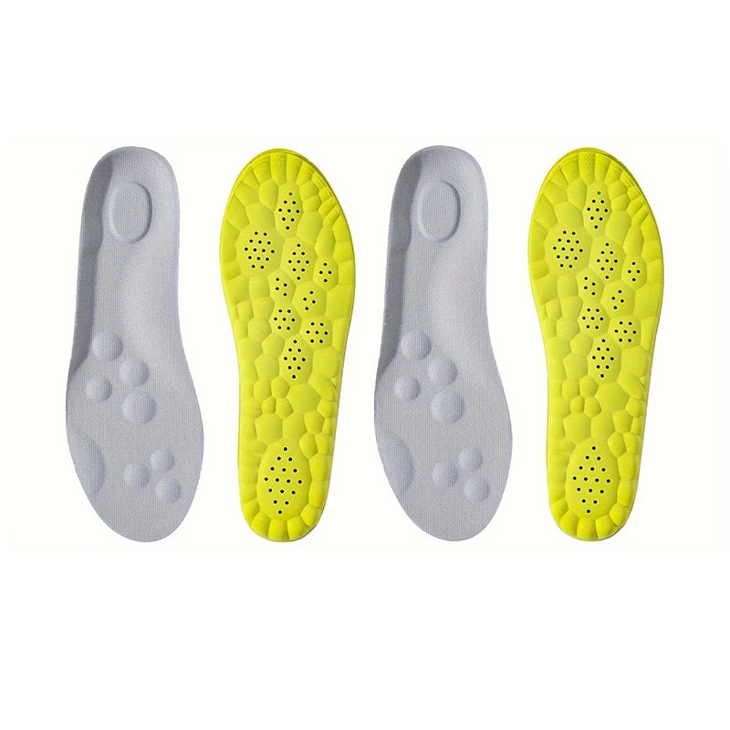 104 - 1Pair/2Pairs/4Pairs High Elasticity Latex Sport Insoles Soft Shoe Pads Arch Support Orthotic Insoles Breathable Deodorant Insole
