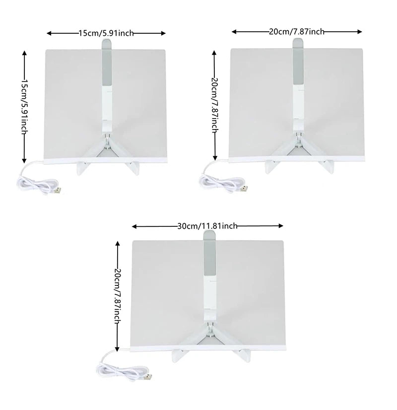 101 - LED Luminous Blackboard Drawing Toys Magic Light Blackboard Graffiti Coloring Art Lamp Acrylic Message Board Montessori Kids Toy