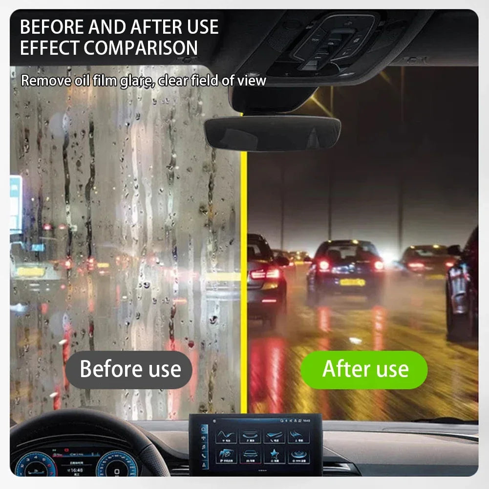 102 - Universal Car and Home Glass Clear View Safety Enhancement Automotive Glass Oil Film Remover and Polish Cream Accessories