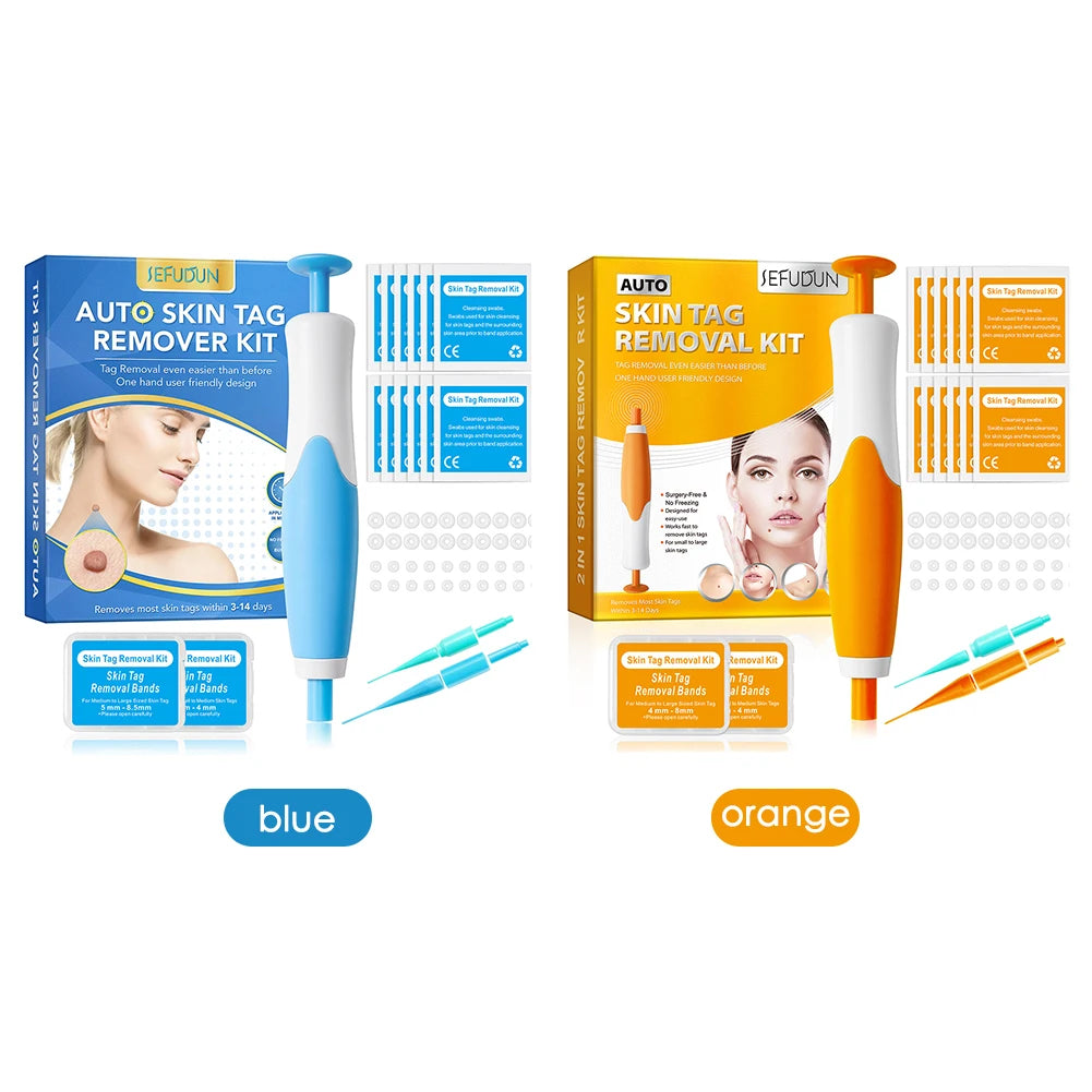 105 - Face Mole Removal Tool Kits Rubber Rings Face Beauty Accessories Wart Tag Remover Kit Multipurpose Supplies for Armpits Arm Legs