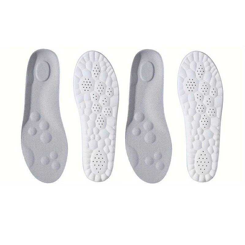 104 - 1Pair/2Pairs/4Pairs High Elasticity Latex Sport Insoles Soft Shoe Pads Arch Support Orthotic Insoles Breathable Deodorant Insole