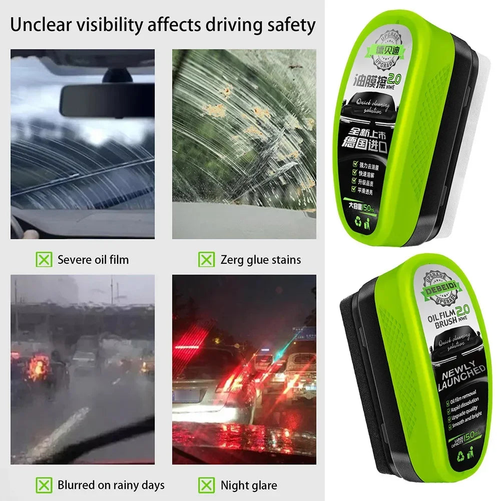 102 - Universal Car and Home Glass Clear View Safety Enhancement Automotive Glass Oil Film Remover and Polish Cream Accessories