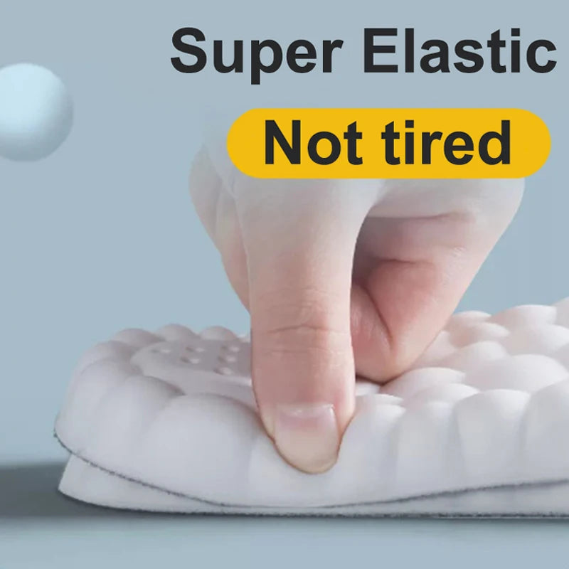 104 - 1Pair/2Pairs/4Pairs High Elasticity Latex Sport Insoles Soft Shoe Pads Arch Support Orthotic Insoles Breathable Deodorant Insole