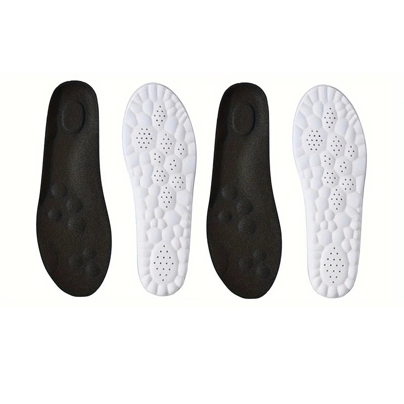 104 - 1Pair/2Pairs/4Pairs High Elasticity Latex Sport Insoles Soft Shoe Pads Arch Support Orthotic Insoles Breathable Deodorant Insole