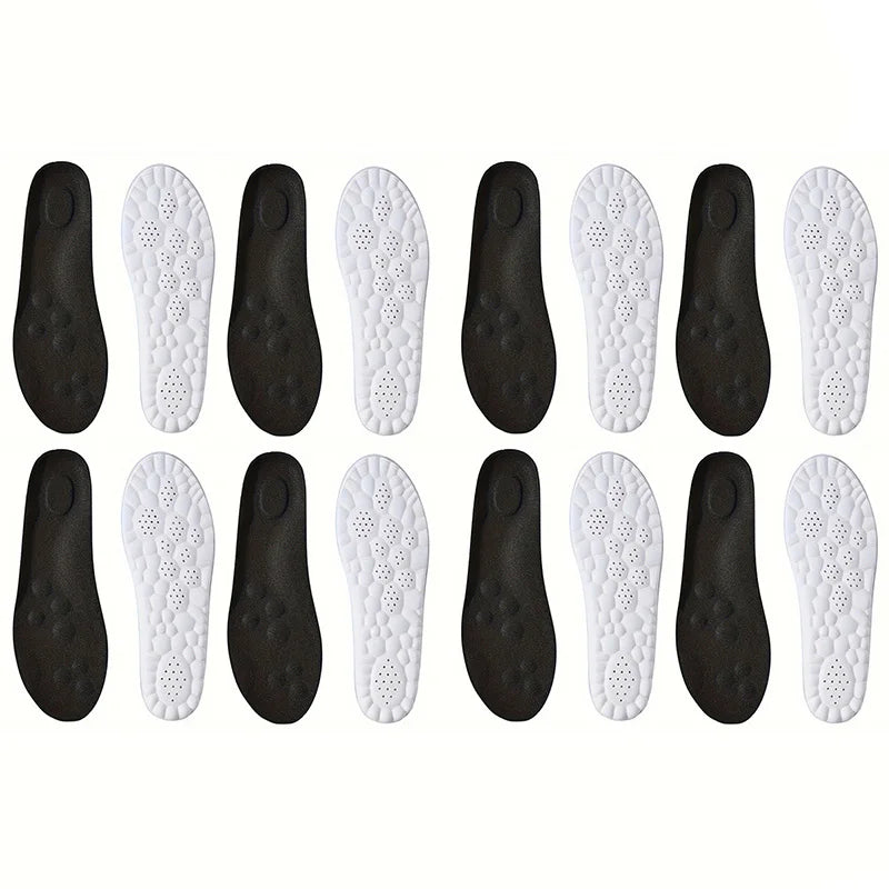 104 - 1Pair/2Pairs/4Pairs High Elasticity Latex Sport Insoles Soft Shoe Pads Arch Support Orthotic Insoles Breathable Deodorant Insole