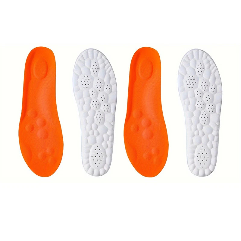 104 - 1Pair/2Pairs/4Pairs High Elasticity Latex Sport Insoles Soft Shoe Pads Arch Support Orthotic Insoles Breathable Deodorant Insole