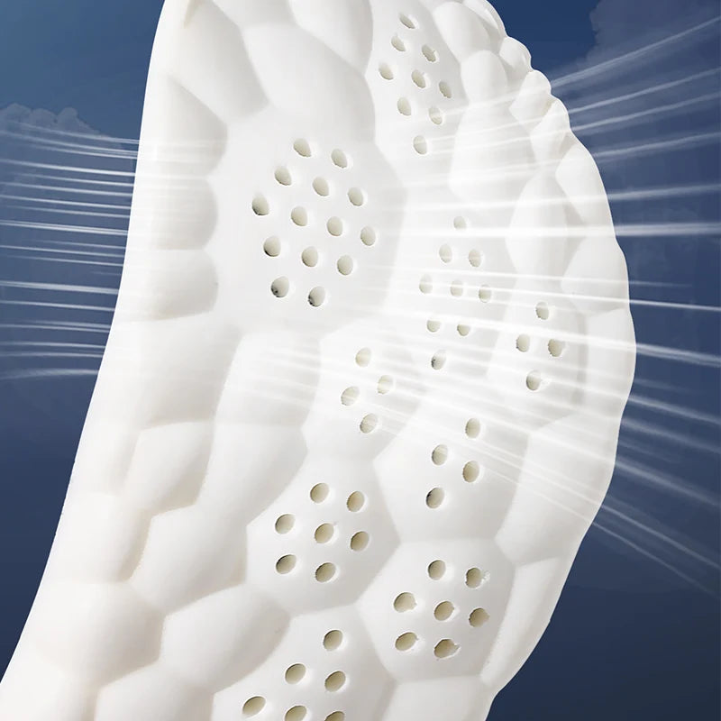 104 - 1Pair/2Pairs/4Pairs High Elasticity Latex Sport Insoles Soft Shoe Pads Arch Support Orthotic Insoles Breathable Deodorant Insole