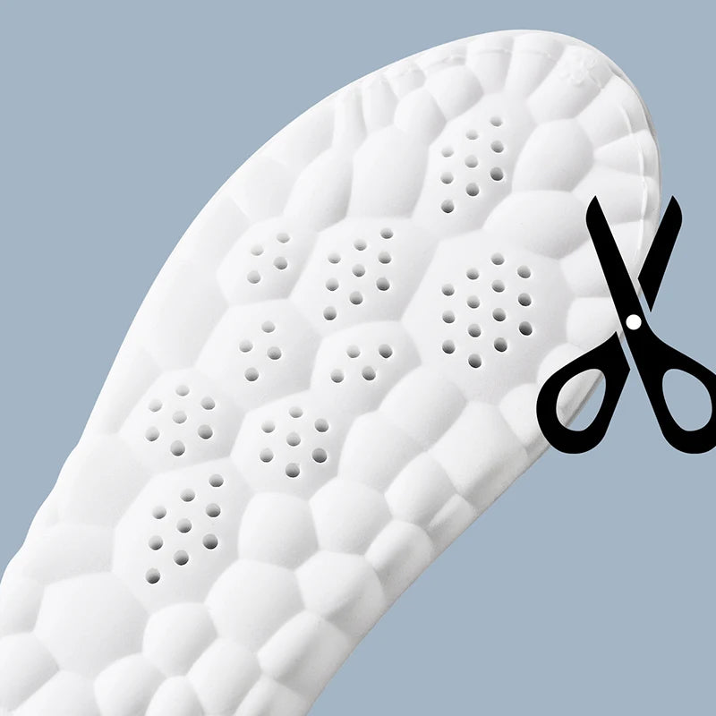104 - 1Pair/2Pairs/4Pairs High Elasticity Latex Sport Insoles Soft Shoe Pads Arch Support Orthotic Insoles Breathable Deodorant Insole
