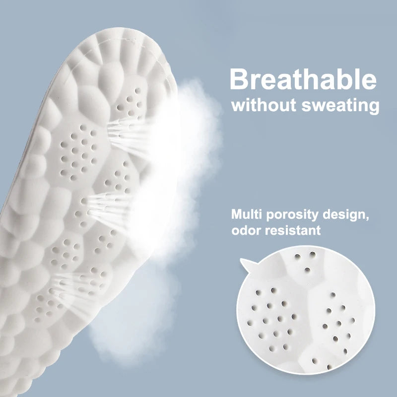 104 - 1Pair/2Pairs/4Pairs High Elasticity Latex Sport Insoles Soft Shoe Pads Arch Support Orthotic Insoles Breathable Deodorant Insole