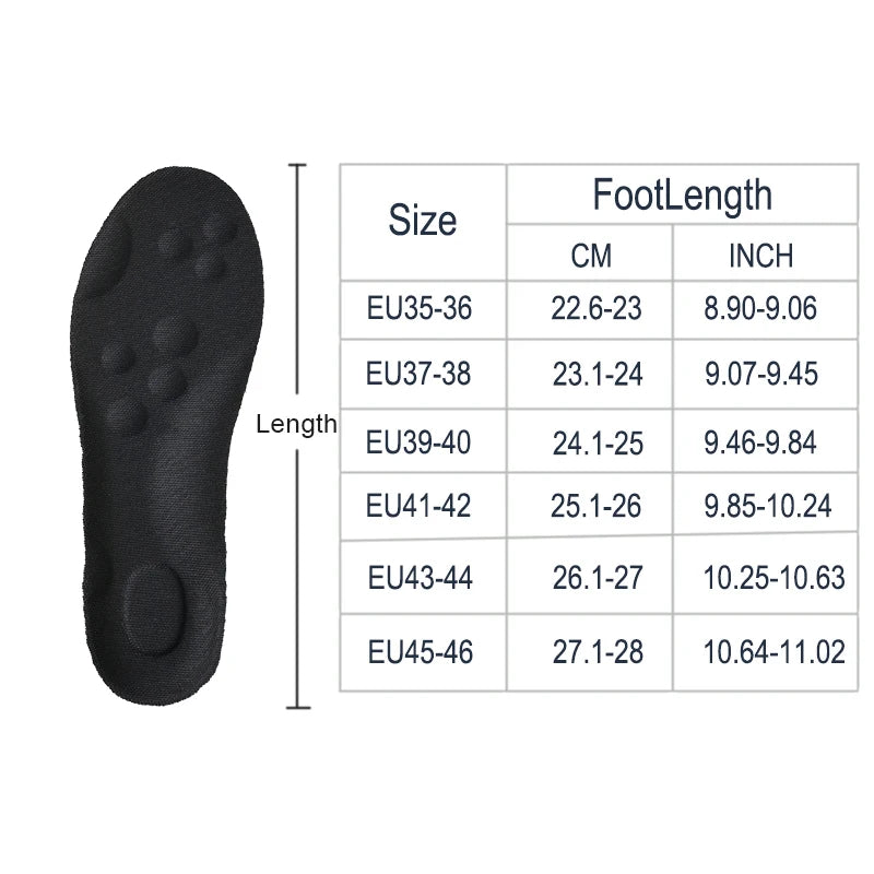 104 - 1Pair/2Pairs/4Pairs High Elasticity Latex Sport Insoles Soft Shoe Pads Arch Support Orthotic Insoles Breathable Deodorant Insole