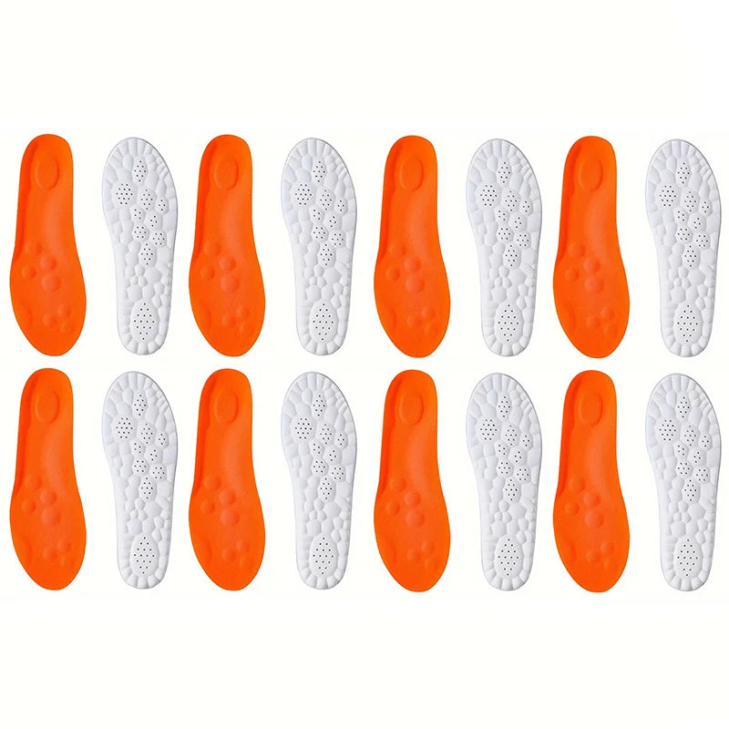 104 - 1Pair/2Pairs/4Pairs High Elasticity Latex Sport Insoles Soft Shoe Pads Arch Support Orthotic Insoles Breathable Deodorant Insole